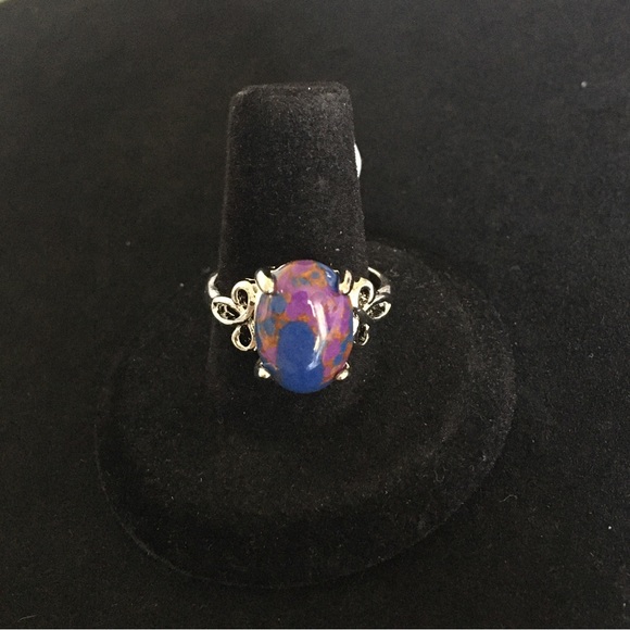 Blue and Purple Stone Ring - Picture 2 of 6